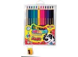 Pastelli A Matita 12/24 Colori Jumbo Tondi + Temperino Astrino 7740