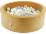 Vaschetta Di Asciugatura 90X30 Velvet Soft Carmel Con 200 Palline: Trasparente, Bianco, Madreperla, Grigio, Oro Chiaro