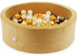 Vasca Di Essiccazione 90X30 Velvet Soft Carmel Con 200 Palline: Beige, Oro Antico, Oro, Opalescente