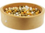 Vasca Di Essiccazione 110X30 Velvet Soft Carmel Con 400 Palline: Beige, Oro Antico, Oro, Opalescente