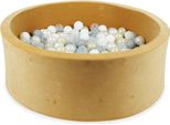 Vaschetta Di Asciugatura 110X40 Velvet Soft Carmel Con 500 Palline: Trasparente, Bianco, Madreperla, Grigio, Oro Chiaro