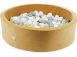 Vaschetta Di Asciugatura 110X30 Velvet Soft Carmel Con 400 Palline: Trasparente, Bianco, Madreperla, Grigio, Oro Chiaro
