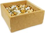 Vaschetta Di Asciugatura 90X90X40 Velvet Soft Carmel Con 400 Palline: Beige, Oro Antico, Oro, Opalescente