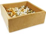 Bacino Di Asciugatura 110X110X40 Velvet Soft Carmel Con 600 Palline: Beige, Oro Antico, Oro, Opalescente