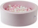 Vasca Di Asciugatura 90X30 Velvet Soft Light Pink Con 200 Palline: Bianco, Rosa Chiaro, Opalescente