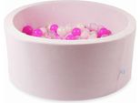 Vasca Di Asciugatura 90X40 Velvet Soft Light Pink Con 300 Palline: Trasparente, Opalescente, Rosa Chiaro, Rosa