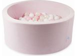 Vasca Di Asciugatura 90X40 Velvet Soft Light Pink Con 300 Palline: Bianco, Rosa Chiaro, Opalescente