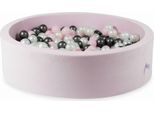 Bacinella 110X30 Velvet Soft Light Pink Con 400 Palline: Madreperla, Rosa Chiaro, Grafite Metallizzata