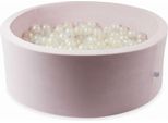 Vasca Asciutta 110X40 Velvet Soft Rosa Chiaro Con 500 Palline: Trasparente, Perlato, Opalescente