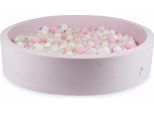 Vasca Di Asciugatura 130X30 Velvet Soft Light Pink Con 600 Palline: Bianco, Rosa Chiaro, Opalescente