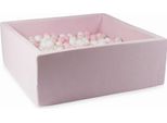 Vaschetta Di Asciugatura 110X110X40 Velvet Soft Light Pink Con 600 Palline: Bianco, Rosa Chiaro, Opalescente