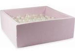 Vaschetta Di Asciugatura 110X110X40 Velvet Soft Rosa Chiaro Con 600 Palline: Trasparenti, Perlate, Opalescenti