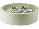 Vasca Di Essiccazione 110X30 Velvet Soft Light Mint Con 400 Palline: Oro Chiaro, Opalescente, Argento