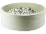 Piscina Di Essiccazione 130X40 Velvet Soft Light Mint Con 700 Palline: Oro Chiaro, Opalescente, Argento