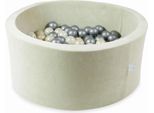 Vasca Di Essiccazione 90X40 Velvet Soft Light Mint Con 300 Palline: Oro Chiaro, Opalescente, Argento
