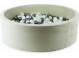 Bacinella 130X40 Velvet Soft Light Mint Con 700 Palline: Madreperla, Menta Chiara, Grafite Metallica