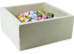 Vaschetta Di Asciugatura 90X90X40 Velvet Soft Light Mint Con 400 Palline: Bianco, Argento, Rosa Cipria, Giallo, Azzurro