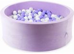 Bacinella 110X40 Velvet Soft Purple Con 500 Palline: Bianco, Madreperla, Erica