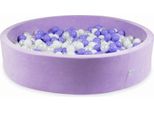 Bacinella 130X30 Velvet Soft Purple Con 600 Palline: Bianco, Madreperla, Erica