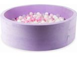 Vaschetta Di Asciugatura 130X40 Velvet Soft Purple Con 700 Palline: Trasparente, Bianco, Rosa Chiaro, Rosa Cipria