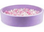 Vaschetta Di Asciugatura 130X30 Velvet Soft Purple Con 600 Palline: Trasparente, Bianco, Rosa Chiaro, Rosa Cipria