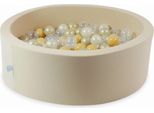 Vasca Di Asciugatura 90X30 Beige Con 200 Palline: Trasparente, Opalescente, Oro Chiaro, Beige