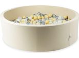 Vasca Di Essiccazione 110X30 Beige Con 400 Palline: Trasparente, Opalescente, Oro Chiaro, Argento, Beige