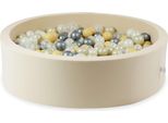 Vasca Di Asciugatura 130X40 Beige Con 700 Palline: Trasparente, Opalescente, Oro Chiaro, Argento, Beige