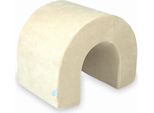 Tunnel Da Gioco In Schiuma Beige Morbida E Vellutata