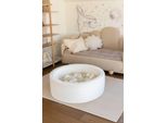 Dry Pool 90X30 Boucle White 200 Palline: Trasparente, Bianco, Madreperla, Rosa Chiaro Madreperla, Azzurro Madreperla