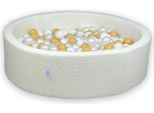 Dry Pool 110X30 Boucle White 400 Palline: Bianco, Madreperla, Beige