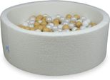 Dry Pool 110X40 Boucle White 500 Palline: Bianco, Madreperla, Beige