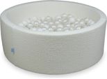 Piscina Asciutta 110X40 Boucle White 500 Palline: Bianco, Perla
