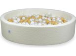 Dry Pool 130X30 Boucle White 600 Palline: Bianco, Madreperla, Beige
