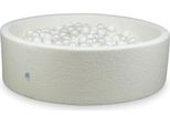 Piscina Asciutta 130X40 Boucle White 700 Palline: Bianco, Perla