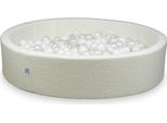 Piscina Asciutta 130X30 Boucle White 600 Palline: Bianco, Perla