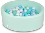 Piscina Secca 90X30Cm Menta Con 200 Palline: Azzurro, Trasparente, Menta, Bianco