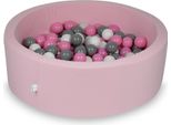 Piscina Secca 90X30Cm Rosa Cipria Con 200 Palline: Bianco, Grigio, Rosa Cipria
