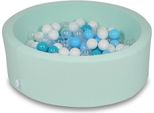 Piscina Secca 90X30Cm Menta Con 200 Palline: Turchese, Bianco, Trasparente, Azzurro