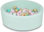 Piscina Secca 90X30Cm Menta Con 200 Palline: Bianco, Rosa Chiaro, Trasparente, Beige, Menta
