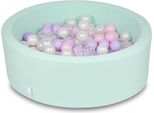 Piscina Secca 90X30Cm Menta Con 200 Palline: Rosa Chiaro, Madreperla, Trasparente, Erica