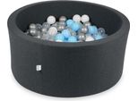 Bacino Di Asciugatura 90X40Cm In Grafite Con 300 Palline: Azzurro, Argento, Trasparente, Bianco