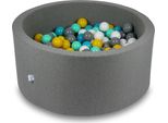 Bacinella Per Asciugare 90X40Cm Grigia Con 300 Palline: Bianco, Grigio, Turchese, Giallo, Menta
