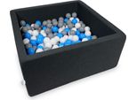Bacino Di Asciugatura 90X90X40Cm In Grafite Con 400 Palline: Blu, Bianco, Grigio