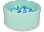 Piscina Secca 90X40Cm Menta Con 300 Palline: Turchese, Bianco, Trasparente, Azzurro