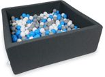 Bacino Di Asciugatura 110X110X40Cm In Grafite Con 600 Palline: Blu, Bianco, Grigio