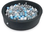 Bacino Di Asciugatura 110X30Cm In Grafite Con 400 Palline: Azzurro, Argento, Trasparente, Bianco