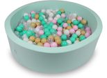 Piscina Secca 110X30Cm Menta Con 400 Palline: Bianco, Rosa, Trasparente, Beige, Menta