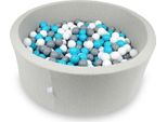 Bacino Di Asciugatura 110X40Cm Grigio Chiaro Con 500 Palline: Blu, Bianco, Grigio