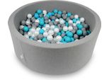 Bacino Di Asciugatura 110X40Cm Grigio Con 500 Palline: Turchese, Grigio, Perla